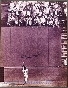 Willie Mays Signed "The Catch" Picture (Steiner)