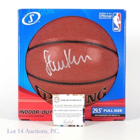 Steve Kerr Signed NBA Basketball, Schwartz