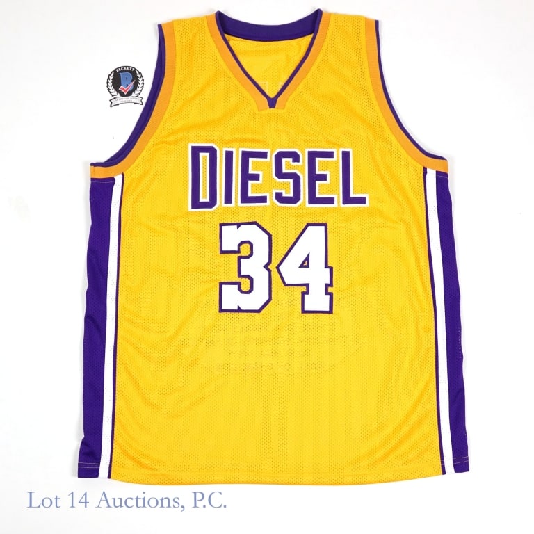 Shaquille O'Neal Signed Jersey, Beckett: Shaquille O'Neal Signed "Diesel" #34 Jersey. Includes Beckett Certificate of Authenticity (W252511).
