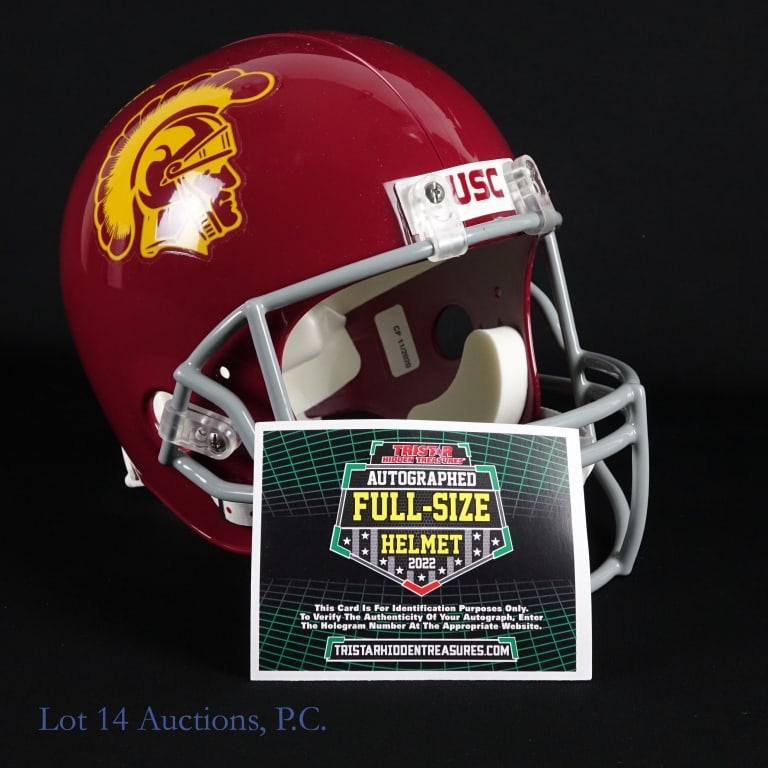 USC Trojans Charles White Sgd. FS Helmet, Tristar: USC Trojans Charles White signed full size replica Riddell helmet. '79 Heisman inscription. Tristar COA: 8093861.