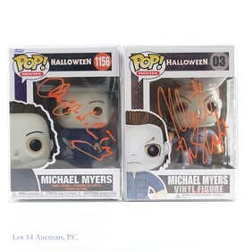 Michael Myers Funko Pop Toys, Signed w/ COA (2)
