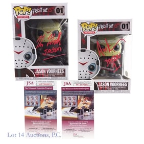 Jason Voorhees Funko Pops Hodder Lehman Signed