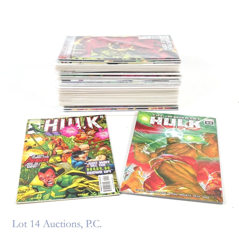 Hulk Comic Book Titles, Key Issues MARVEL (50): Hulk Comic Book Titles, Key Issues MARVEL (50). Collection of comic book titles featuring The Hulk including key issues. Key Issues included: Weapon H #3 - First appearance of a Weapon H hunting hybri