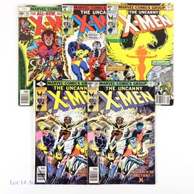 X-Men #107, 124-126, Key Issues, MARVEL (5)
