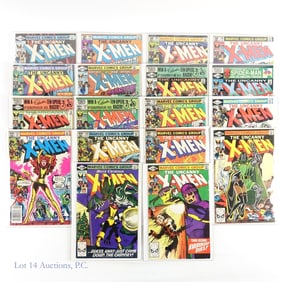 X-Men #142 - 159, Complete Run, Key, MARVEL (18)