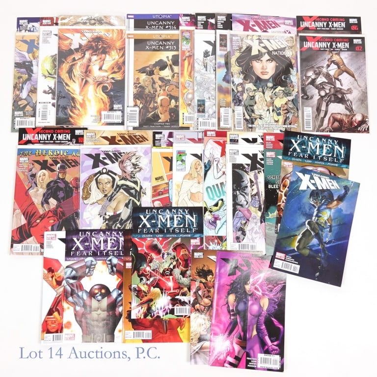 X-Men #505-544, Complete Run, Key MARVEL (40): X-Men #505-544, Complete Run, Key Issues, MARVEL Comics (40). Complete run of X-Men #505 - 544 including multiple Key Issues. Some Key Issues include: #509 - Cover art by Greg Land featuring Psylocke;
