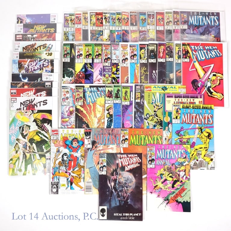 The New Mutants, Key Issues, MARVEL Comics (+50): The New Mutants, Key Issues, MARVEL Comics (+50). Collection of over 50 The New Mutants comic books including Key Issues. Some Key Issues included: New Mutants Annual #3 - First appearance and origin 