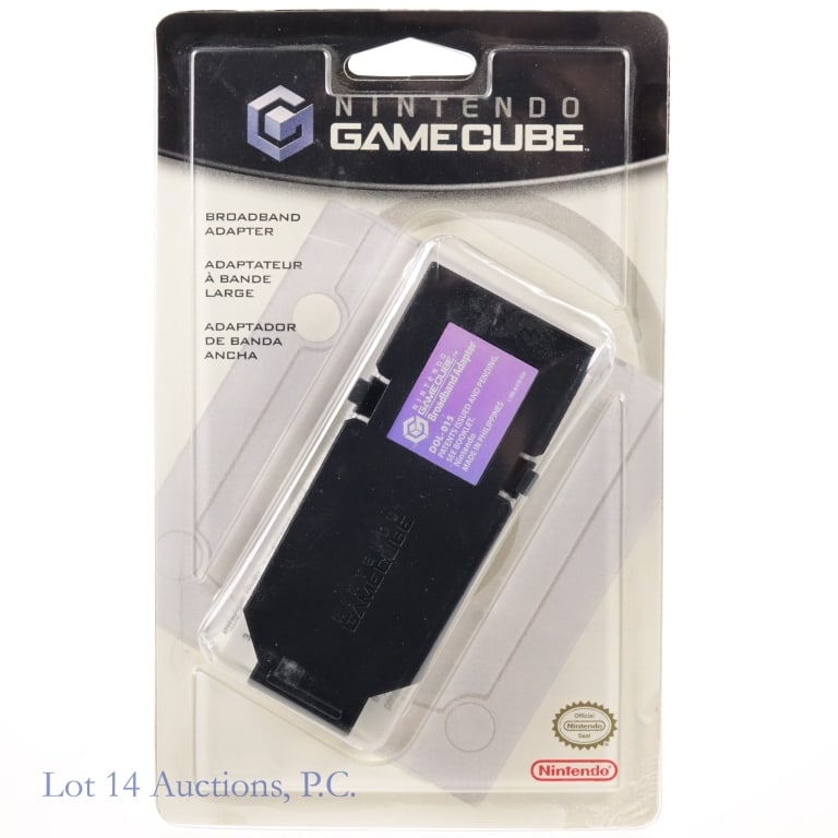 Nintendo GameCube Broadband Adapter DOL-015: Nintendo GameCube broadband adapter DOL-015. Sealed in original packaging.