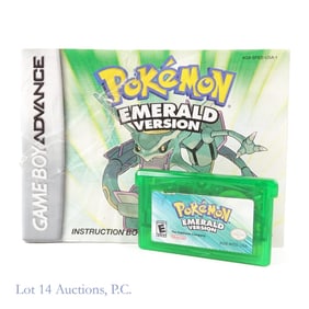 Game Boy Advance Pokemon Emerald Version Game