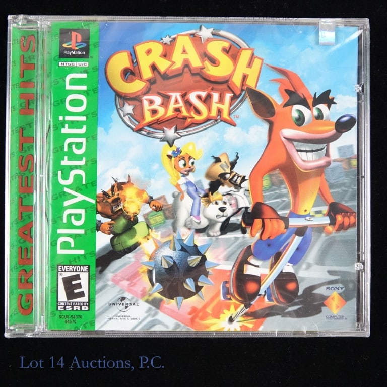 Sealed Sony PlayStation 1 Crash Bash Game: PlayStation 1 Crash Bash Game. Factory sealed.
