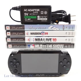 Sony PlayStation Portable Console & Games (4)