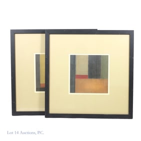 Pair of Abstract Expressionist Prints