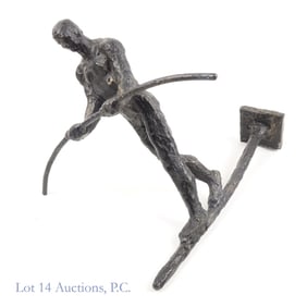 Cast Iron Tightrope Walker Iron Sculpture