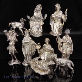 Sam Philipe Sterling Silver Nativity Set