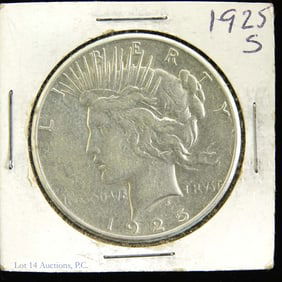1925-S USA Silver Peace Dollar (BU)