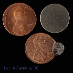 USA Lincoln Cent & Roosevelt Dime Errors CH BU, 3