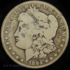 1894-S USA Silver Morgan Dollar Semi-Key Date (G)