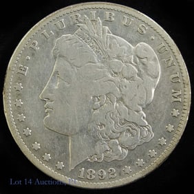 1892-S USA Silver Morgan Dollar Semi-Key Date (G)
