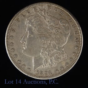 1891-S USA Silver Morgan Dollar (AU?)
