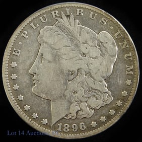 1896-S USA Silver Morgan Dollar (VG)
