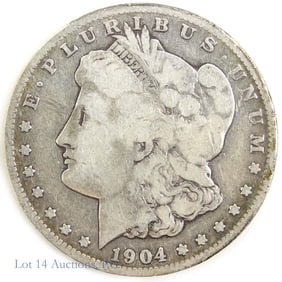 1904-S USA Silver Morgan Dollar (VG)