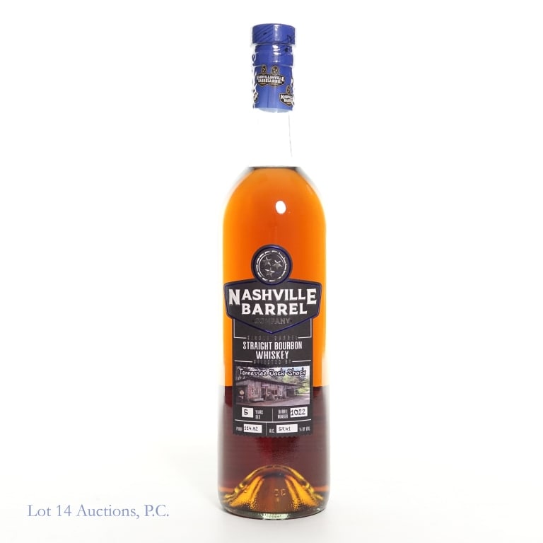Nashville Barrel Company 5 Yr SB Bourbon Pick: Nashville Barrel Company 5 Year Single Barrel Bourbon, 114.82 Proof, 750 ml, Tennessee Jack Shack Private Selection, Barrel #1022.