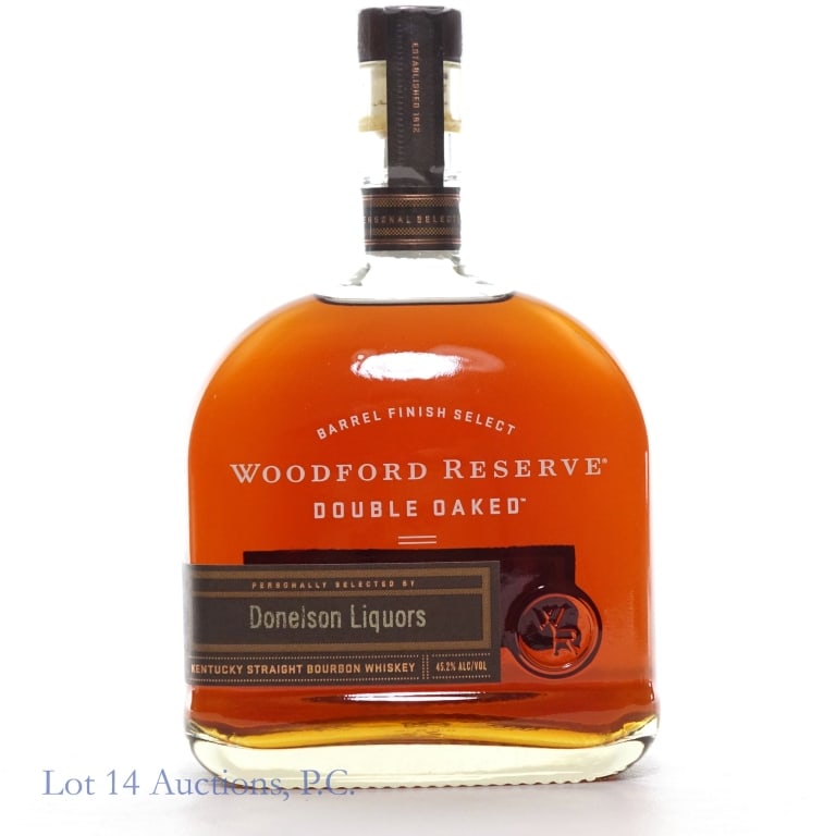 Woodford Reserve Double Oaked Bourbon Pick: Woodford Reserve Double Oaked Barrel Finish Select Bourbon, 90.4 Proof, 750 ml. Donelson Liquors Selection.
