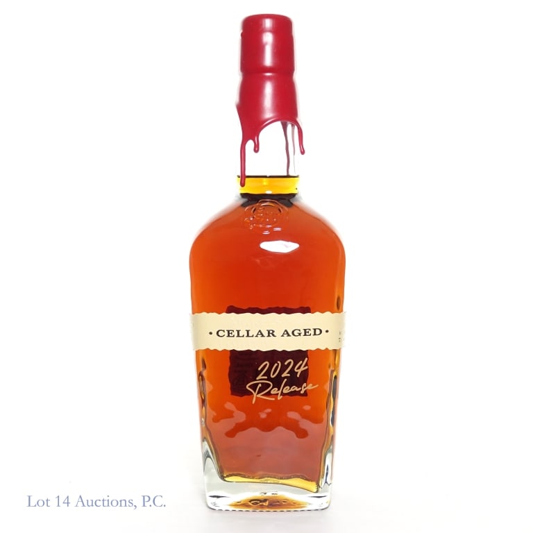 Maker's Mark Cellar Aged Bourbon (2024, 750ml): 2024 Release Maker's Mark Cellar Aged Limited Edition Kentucky Straight Bourbon Whiskey, 119.3 Proof, 750 ml. Etch: 4163MMB.