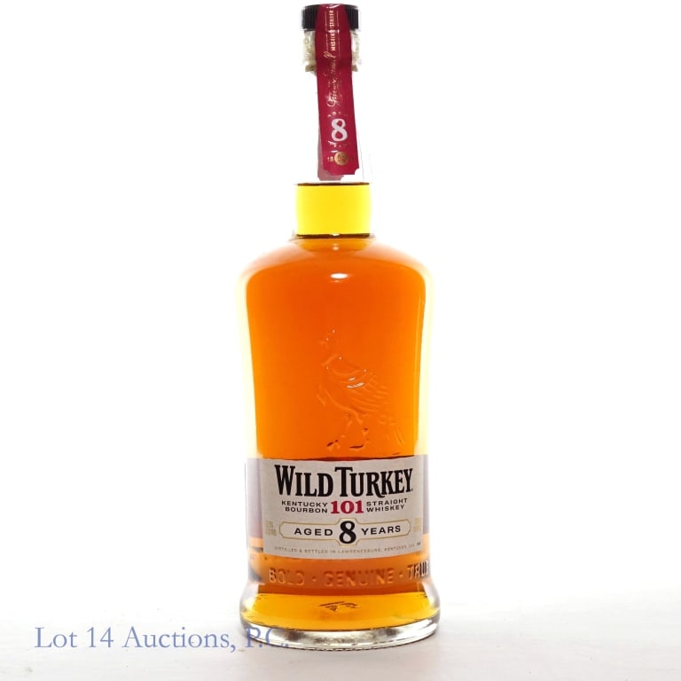 Wild Turkey 8 Year 101 Bourbon (2025): 2025 Wild Turkey 8 Year 101 Bourbon, 101 Proof, 750 ml.