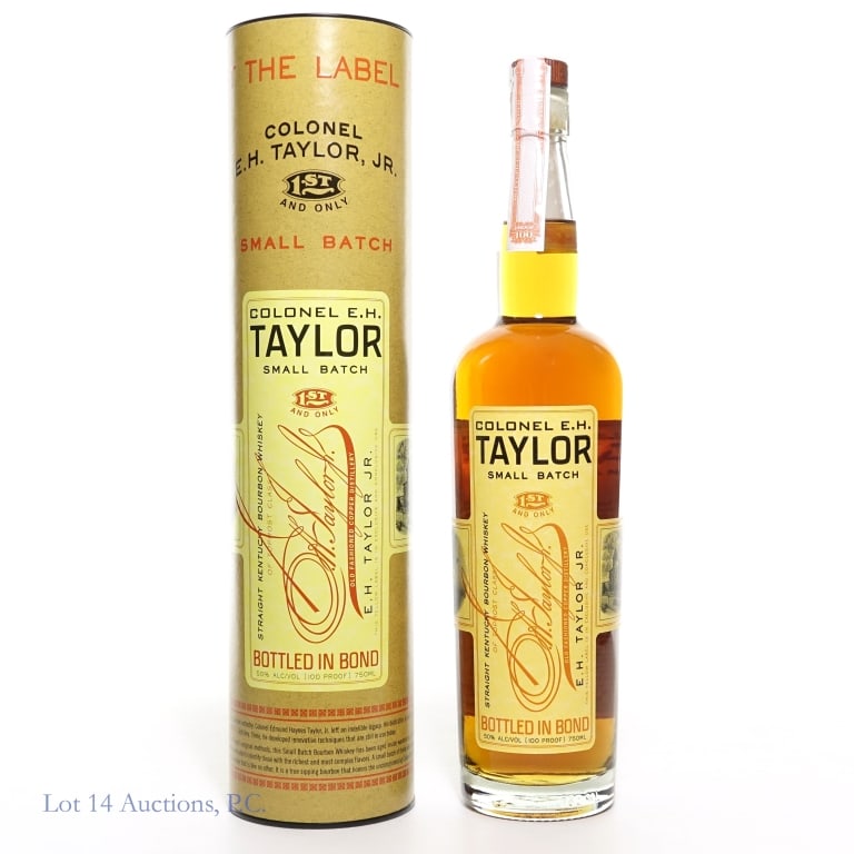 Colonel E.H Taylor Small Batch Bourbon (2025): Colonel E.H Taylor Small Batch Bourbon (2025), 100 Proof, 750 ml, Cylinder tube included.