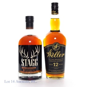 Stagg Barrel Proof, Weller 12 Year Bourbon Whiskey