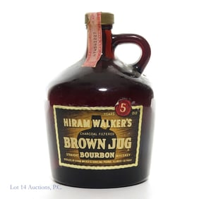 60s/70s Hiram Walker's 5Yr. Brown Jug Bourbon