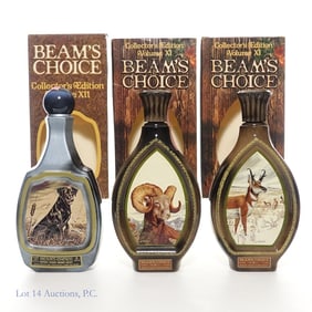 Beam's Choice 8 Yr. Bourbon Lockhart Decanters (3)