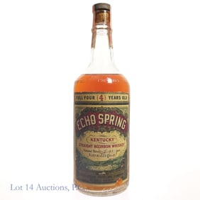 1955 Echo Spring 4 Year Kentucky Bourbon Whiskey
