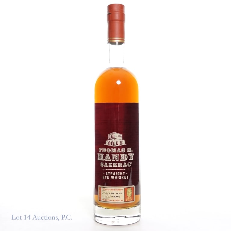 Thomas H. Handy Sazerac Rye: Thomas H. Handy Sazerac Rye (2022), 130.9 Proof, 750 ml, Etch: L2227801 0906D.