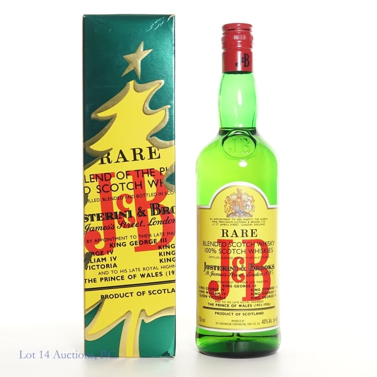 J&B Rare Blended Scotch Whisky (750ml): J&B Rare Blended Scotch Whisky, 80 Proof, 750ml. Original box included.