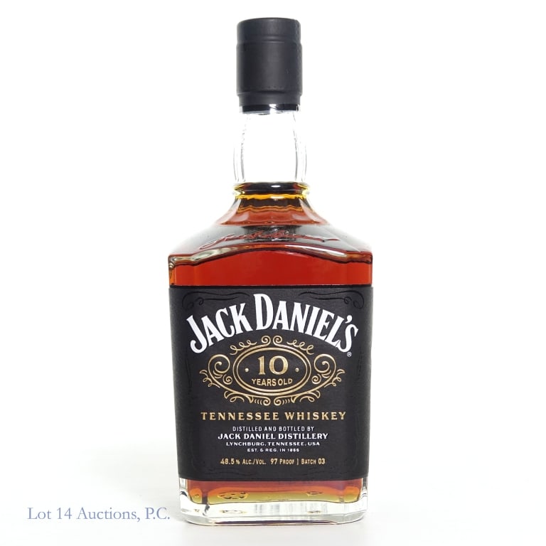 Jack Daniel's 10 Year Tennessee Whiskey (Batch 3): Jack Daniel's 10 Year Tennessee Whiskey, 97 Proof, 700 ml, Batch #3.