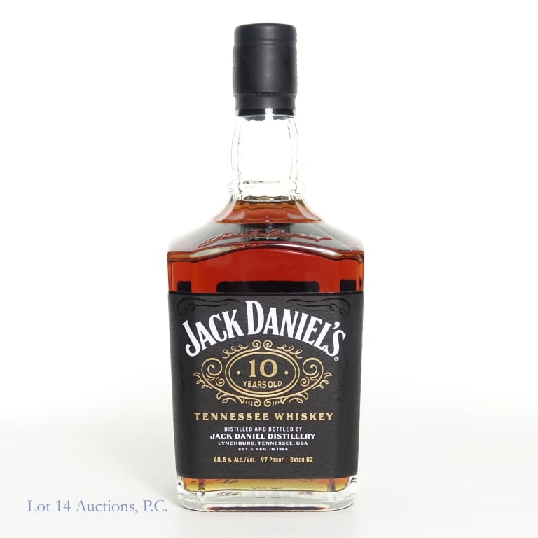 Jack Daniel's 10 Year Tennessee Whiskey (Batch 02): Jack Daniel's 10 Year Tennessee Whiskey, 97 Proof, 750 ml, Batch 02. Limited release.