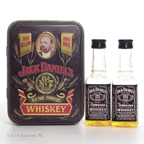 Jack Daniel's Mini Bottles, Tin Box (2 x 50ml)