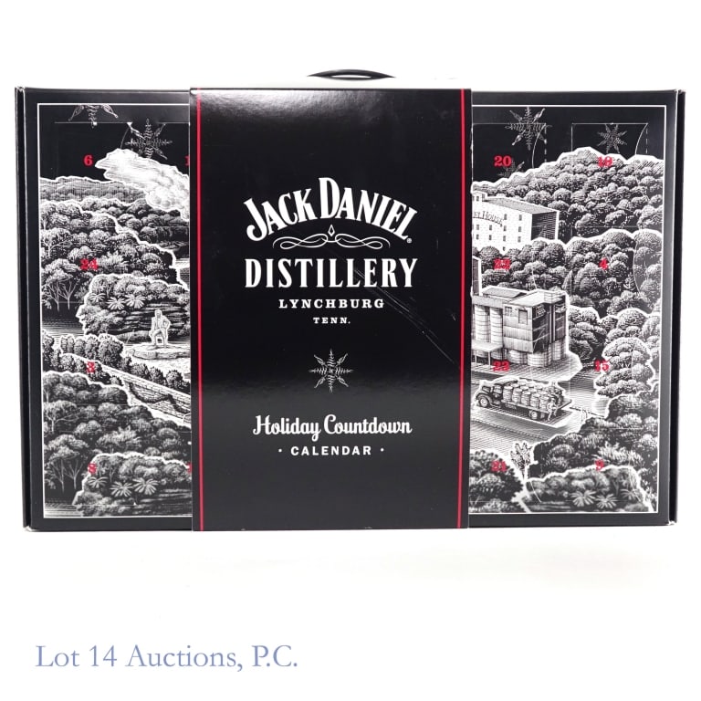 Jack Daniel's Holiday Countdown Calendar (20 Pack): This Jack Daniel's Holiday Gift Set contains twenty 50 ml Jack Daniel's bottles including: Jack Daniel's Old No. 7, Single Barrel Select, Gentleman Jack, Tennessee Rye, Tennessee Honey, Tennessee Fire