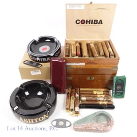 19 Cigars, Dunhill Humidor, Ashtrays & More