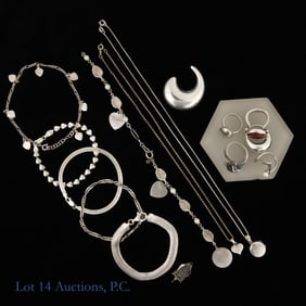 Sterling Silver Jewelry (Rings, Bracelets, Pin)