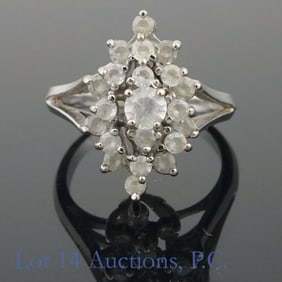 14K W Gold Quartz Ring