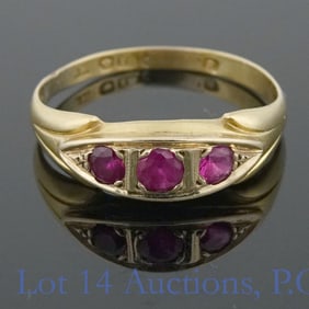 14K Y Gold Spinel Ring (UK)