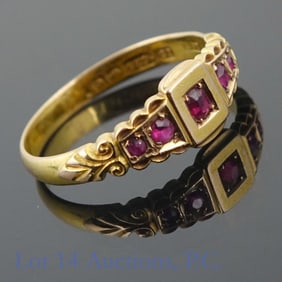 15K Y Gold Spinel Ring