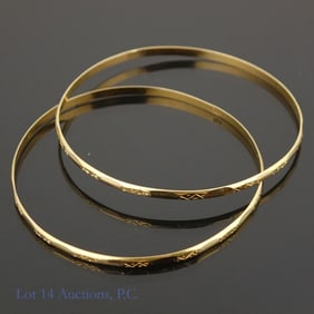 14k Yellow Gold Bracelets (2)