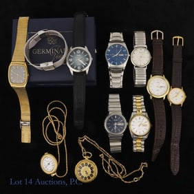 Longines & More Wrist (9) and Pendant Watches (2)