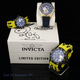 Three Invicta Peanuts / Snoopy Watches