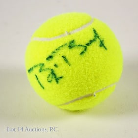 Bjorn Borg Signed Tennis Ball
