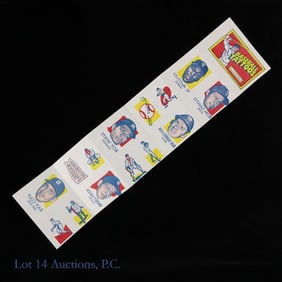Full Sheet 1971 Topps Baseball Tattoos McCovey